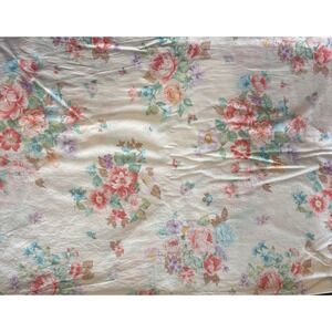 Vintage Fabric Lt. Weight Cotton Floral Pink 43" x 6 Yards